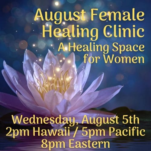 August Female Energy Healing Clinic 2026