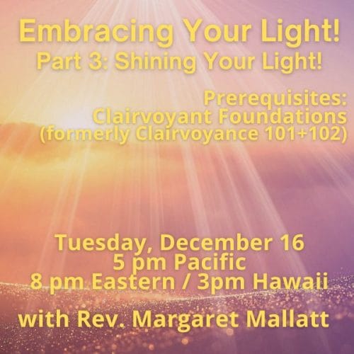 Embracing Your Light! Shining Your Light