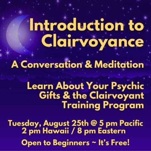 Introduction to Clairvoyance: A Conversation & Meditation - August 25th