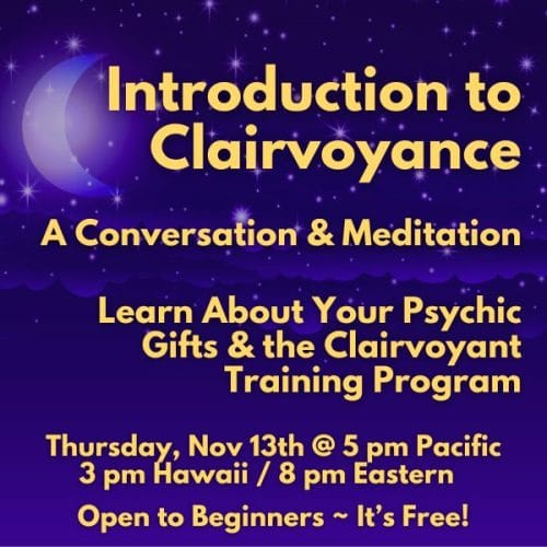 Introduction to Clairvoyance: A Conversation & Meditation - November 13