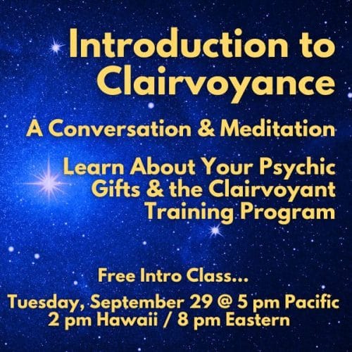 Introduction to Clairvoyance: A Conversation & Meditation - September 29th