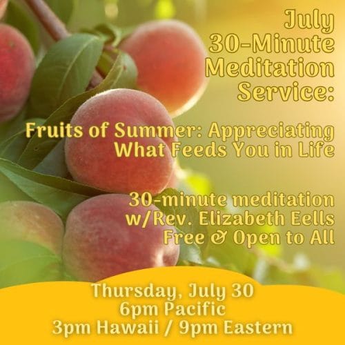 July 2026 Meditation Service - Free