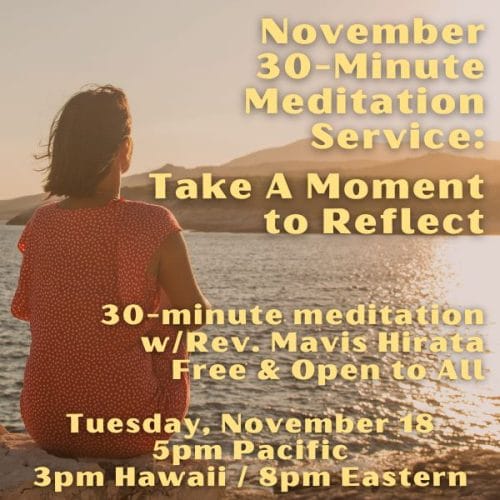 November 2025 Meditation Service - Free