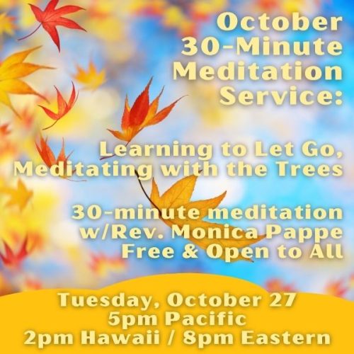 October 2026 Meditation Service - Free