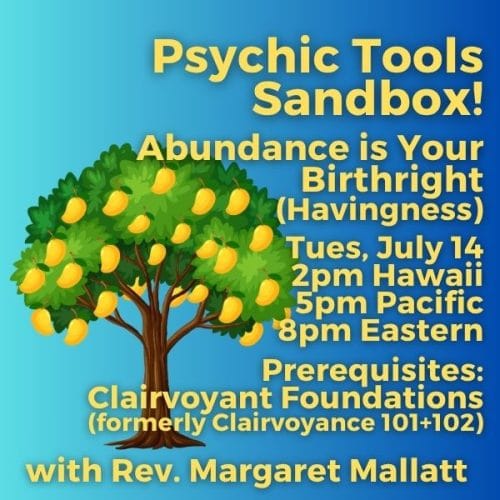 Psychic Tools Sandbox! Abundance is Your Birthright (Havingness)